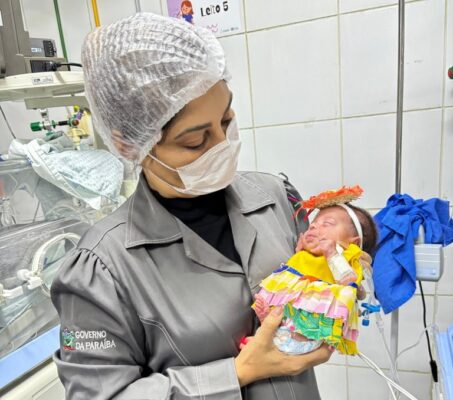 Arraiá de bebês: recém-nascidos na Maternidade de Patos estrelam ensaio fotográfico junino