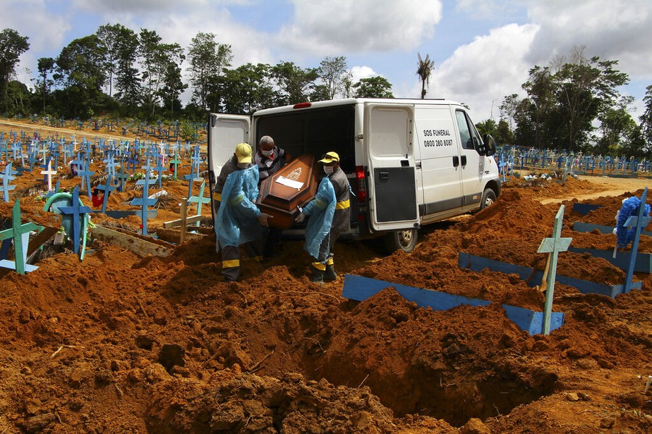 Brasil ultrapassa 550 mil mortes por Covid e 19,7 milhões de casos