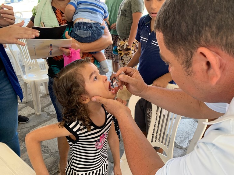 Paraíba aplica mais de 93 mil doses no Dia D da campanha de Poliomielite e Multivacinação