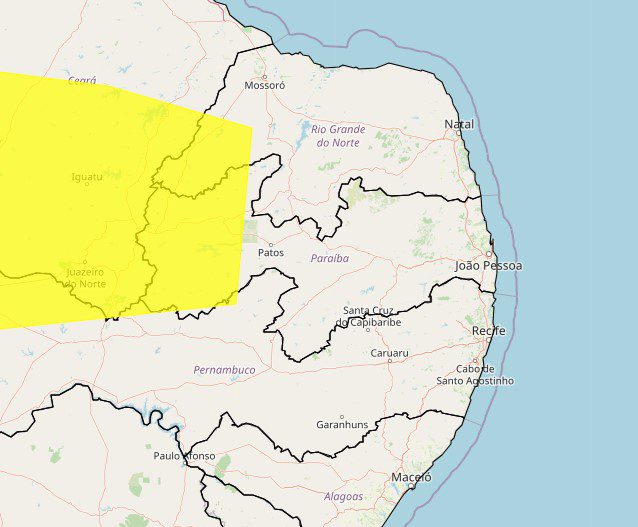Inmet emite alerta de tempo seco e baixa umidade em cidades do Sertão da Paraíba